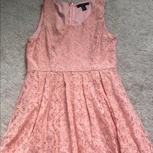 Pink lace dress
